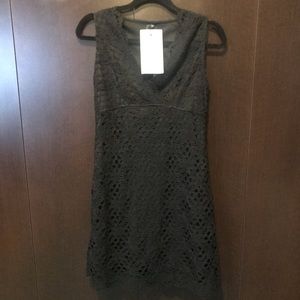 Kay Celine black lace/eyelet dress